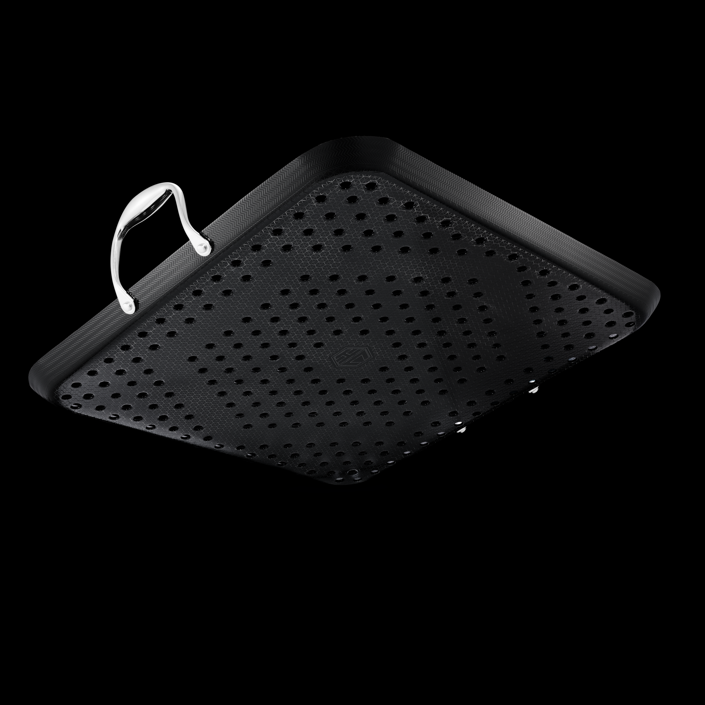 Hexclad_Hybrid-BBQ-GRilled-Topper_Bottom-Angled-Shot_Black